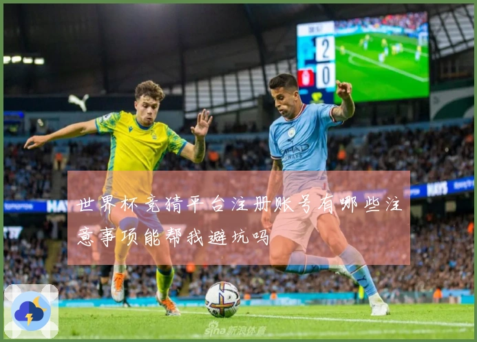 世界杯竞猜平台注册账号有哪些注意事项能帮我避坑吗